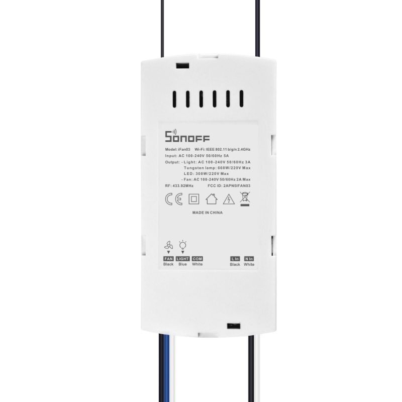 Controlador Inteligente Ventilador Sonoff IFan03 WiFi + RF 433MHz - Ítem6