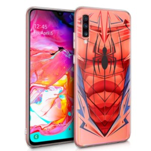 Funda de silicona con print Spider-Man de Cool para Samsung Galaxy A70