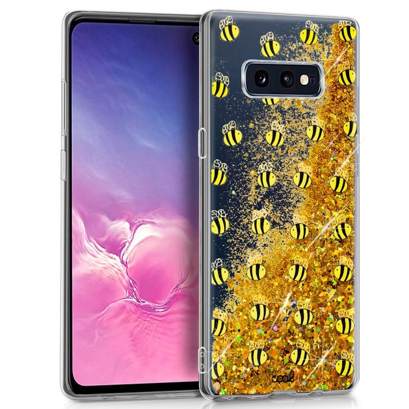Cool Coque Samsung Galaxy S10e Glitter Bees
