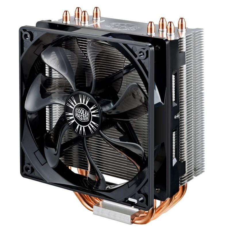 Cooler CPU Hyper 212 EVO - Cor preta, material de alumínio. Sockets suportados: Sockets AM2, Sockets AM3, Sockets AM3, Sockets AM3 +, Sockets FM1, Sockets FM2, Sockets FM2, LGA 2011-v3 (Sockets R)