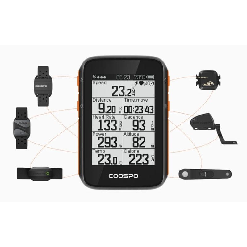 Coospo BC200 GPS+ GLONASS+BeiDou BLE+ANT+ Negro - Ciclocomputador - Ítem5