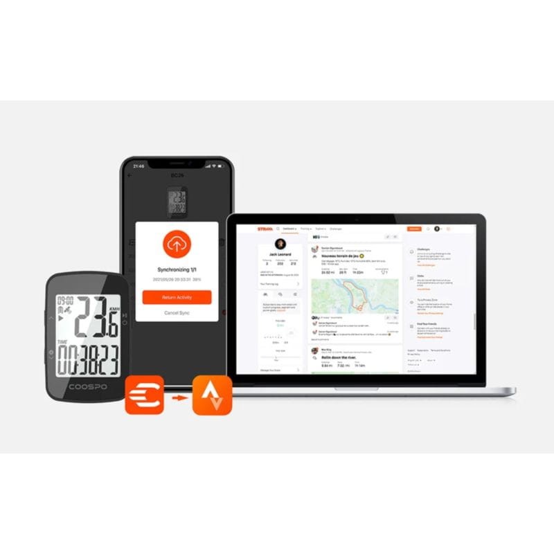 Coospo BC26 GPS+Beidou Negro - Ciclocomputador - Ítem11
