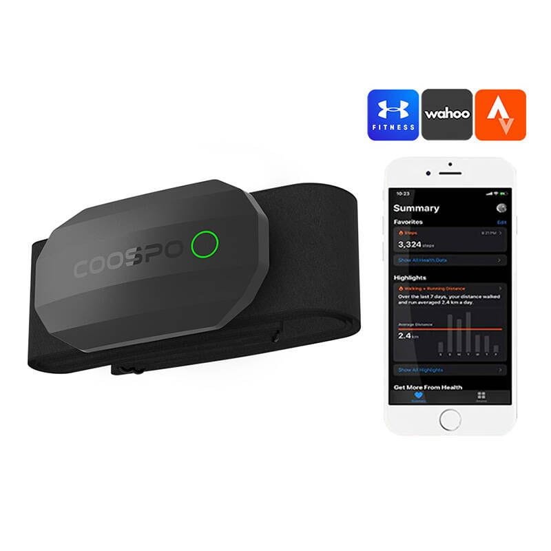 Coospo H808S-B BLE/ANT+ Negro - Monitor de frecuencia cardíaca para el pecho - Ítem1