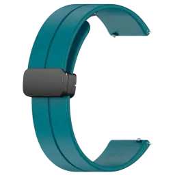 Correa de silicona azul con cierre magnético universal de 22mm para smartwatch