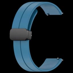 Correa de silicona azul marino con cierre magnético universal de 22mm para smartwatch