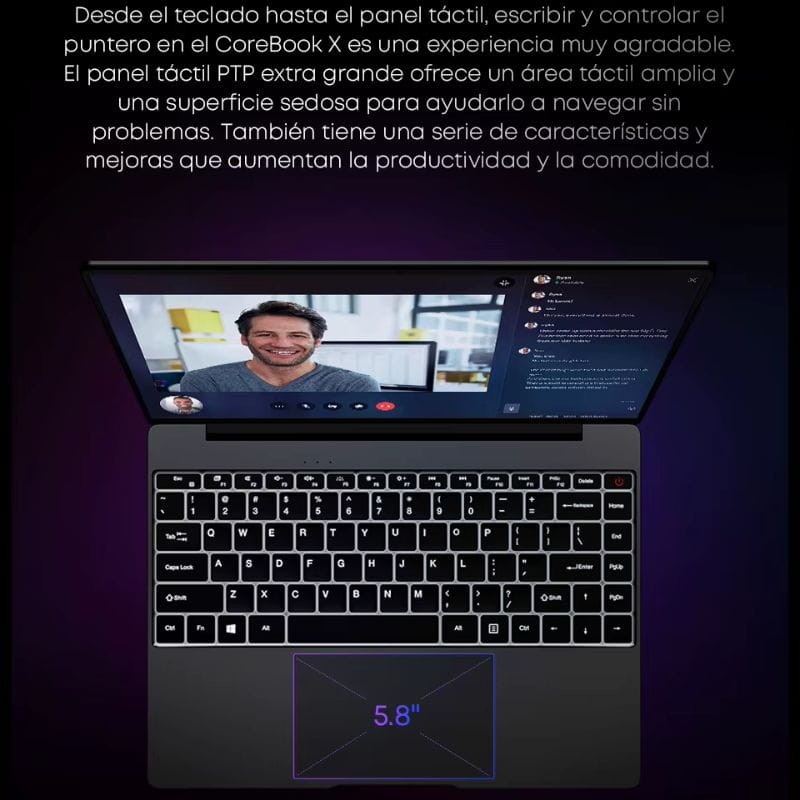 Chuwi CoreBook X Intel Core i3-1220P/16GB DDR4/512GB SSD/14 /W11 Home Cinzento - Portátil - Item3