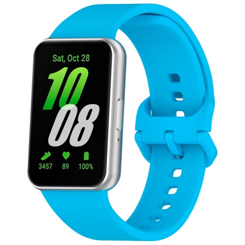 Pulseira de silicone azul claro para Samsung Galaxy Fit 3 - Item