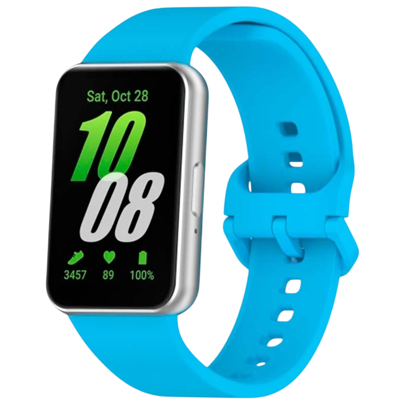 Bracelet en silicone bleu clair pour Samsung Galaxy Fit 3 - Ítem