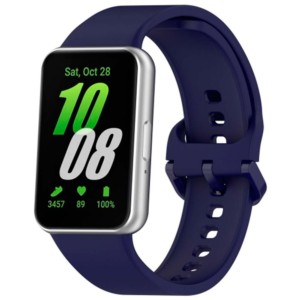 Pulseira de silicone azul escuro para Samsung Galaxy Fit 3