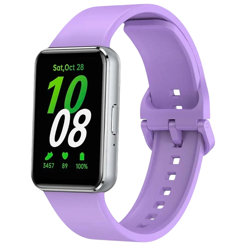 Bracelet en silicone pourpre pour Samsung Galaxy Fit 3 - Ítem