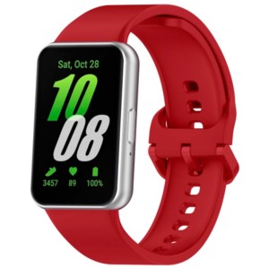 Pulseira de silicone vermelha para Samsung Galaxy Fit 3