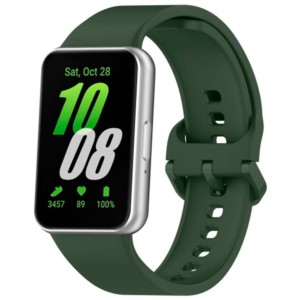 Pulseira de silicone verde escuro para Samsung Galaxy Fit 3