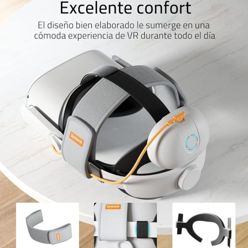 Correa con Batería 10.000mAh para Meta Quest 3 SyntechVR Blanco - Ítem5