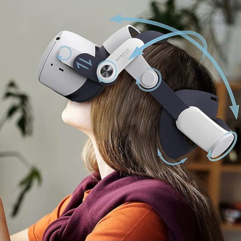 Correa BOBOVR M2 Plus Ajustable para Oculus Quest 2 Blanco - Ítem2