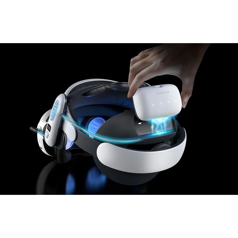 Sangle BOBOVR S3 PRO avec batterie et ventilation pour Meta Quest 3 / Quest 3S Blanc - Accessoire pour lunettes VR - Ítem3