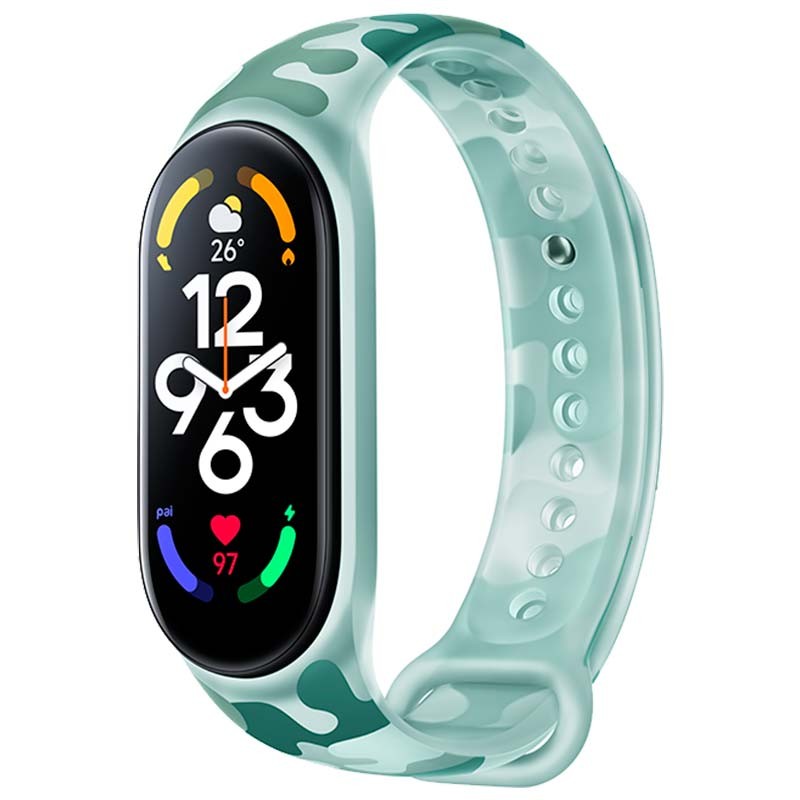 Bracelet Camouflage Original Xiaomi Smart Band 7 Vert - Ítem