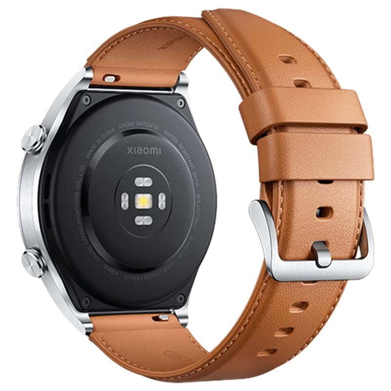 Bracelet en Cuir Original Xiaomi Watch S1 Brun - Ítem2