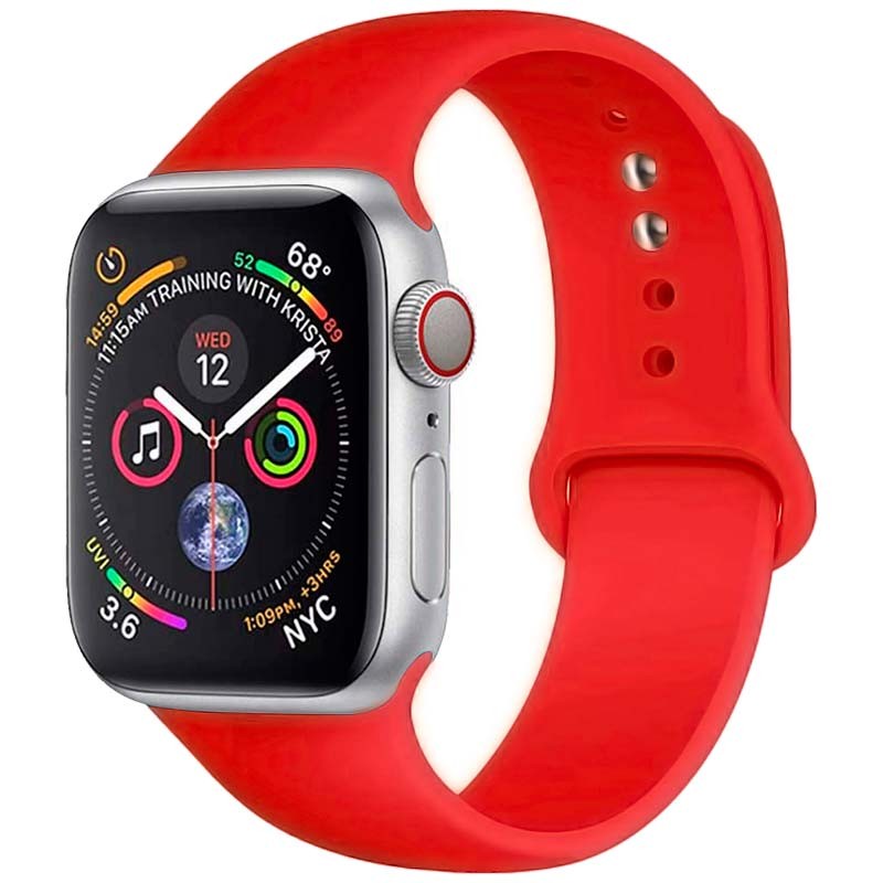 Bracelet en Silicone Apple Watch 42/44/45mm - Compatible avec Apple Watch 3/4/5/6/SE - Ítem