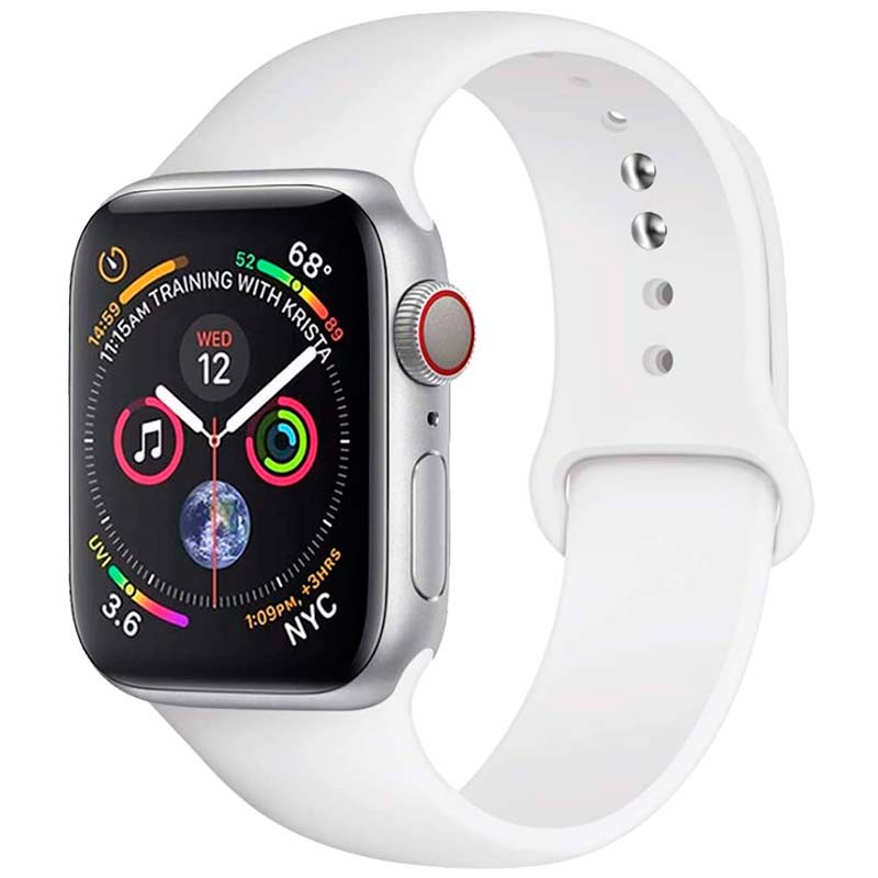 Pulseira de Silicone Apple Watch 38/40/41mm - Compatível com Apple Watch 3/4/5/6/SE
