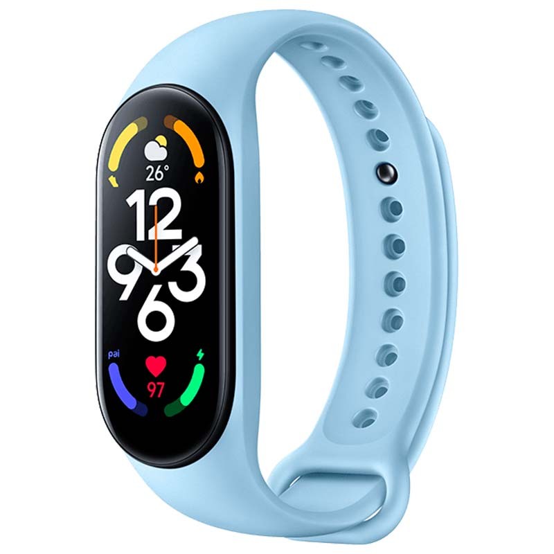 Bracelet en Silicone Original Xiaomi Smart Band 7 Bleu - Ítem