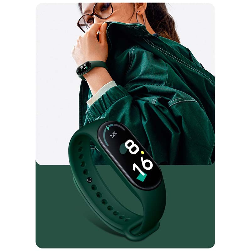 Correa de Silicona Original para Xiaomi Smart Band 7 Verde - Ítem1