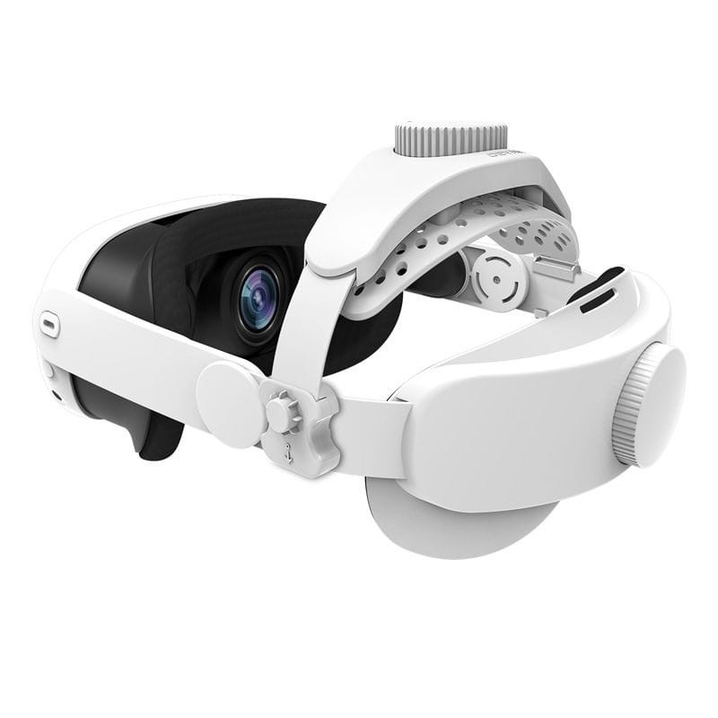 Courroie DEVASO Ajustable pour Meta Quest 3S, 3, 2, Pro, Pico 4, Pico 4 Pro Blanc - Accessoires pour lunettes VR - Ítem3