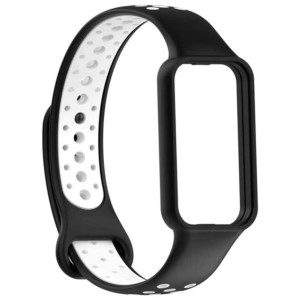 Correa Dual Color para Amazfit Band 7 Negro+Blanco