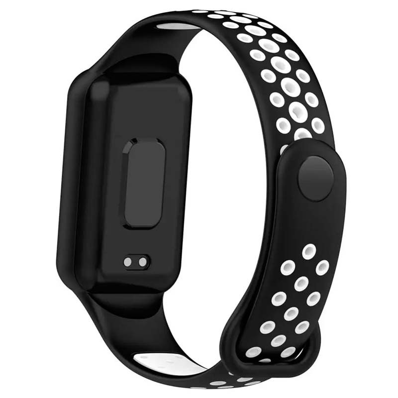 Pulseira Dual Color para Amazfit Band 7 Preto+Blanco - Item2