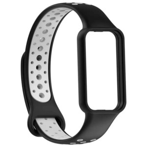 Correa Dual Color para Amazfit Band 7 Negro+Gris