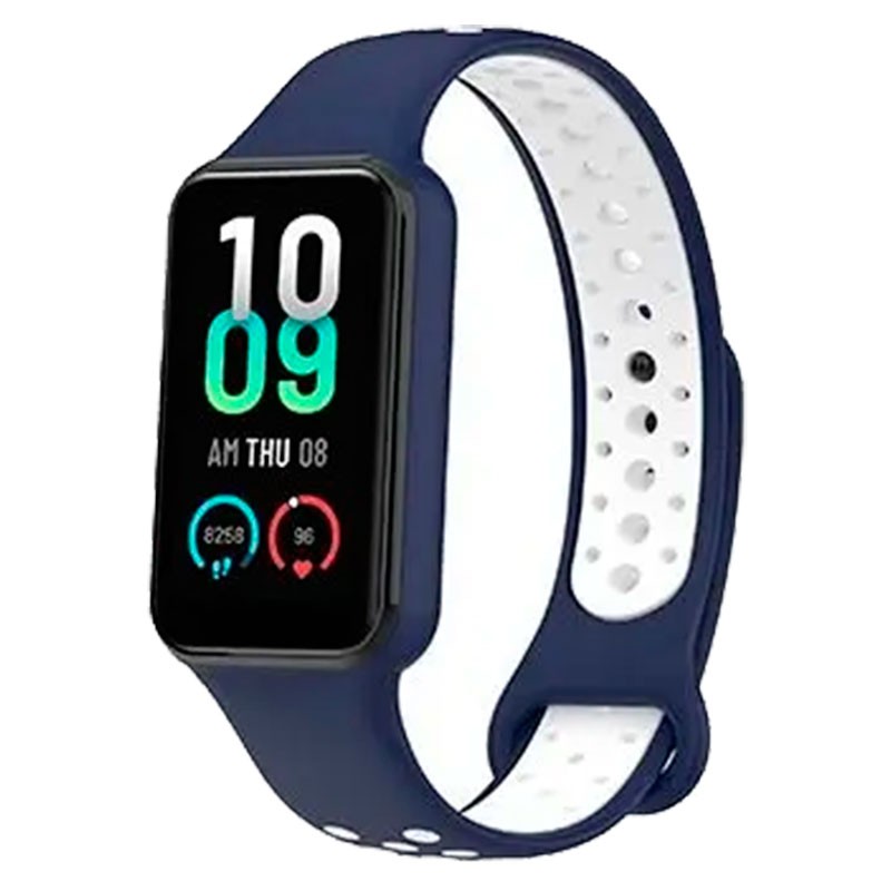 Correa Dual Color para Xiaomi Smart Band 8 Active Azul+Blanco - Ítem