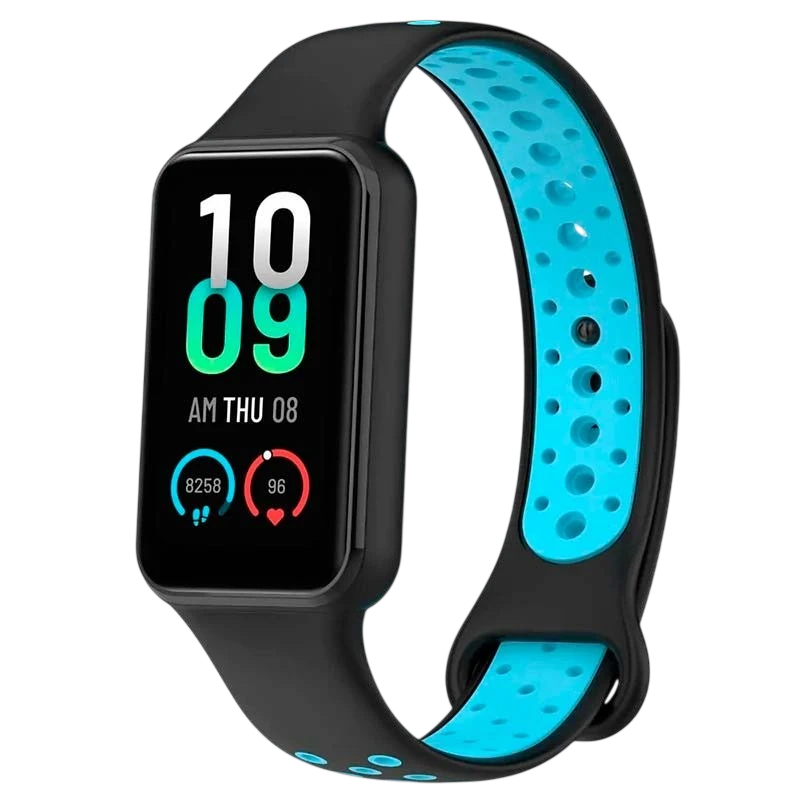 Pulseira Dual Color para Xiaomi Smart Band 8 Active Preto+Azul - Item