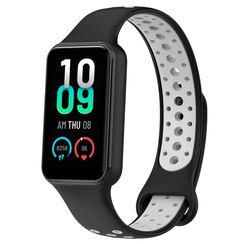 Pulseira Dual Color para Xiaomi Smart Band 8 Active Preto+Cinzento - Item