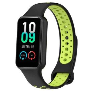 Correa Dual Color para Xiaomi Smart Band 8 Active Negro+Verde