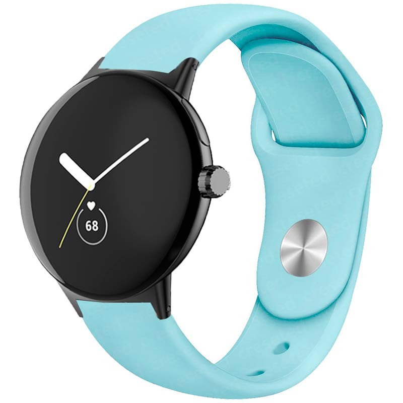 Correa universal Elegance para Smartwatch - Silicona - 20mm - Celeste