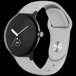 Pulseira Universal Elegance Silicone 20mm Cinzento para Smartwatch Xiaomi/Amazfit/Samsung/Huawei/Realme/Ticwatch
