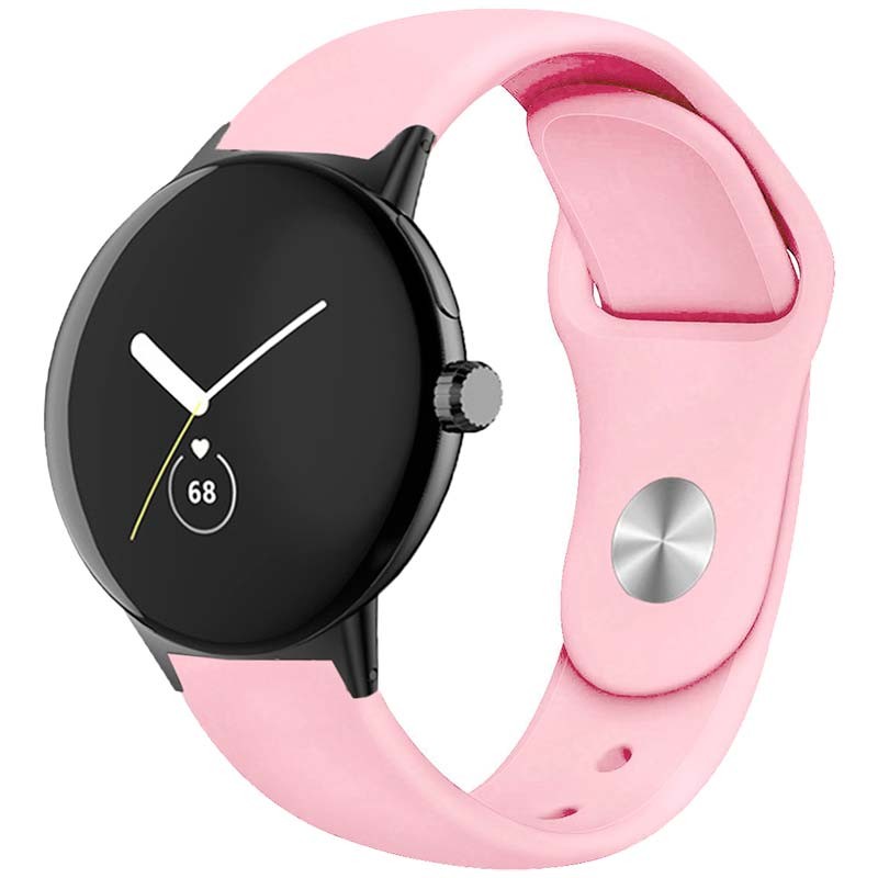 Correa Universal Elegance Silicona 20mm Rosa para Smartwatch Xiaomi/Amazfit/Samsung/Huawei/Realme/Ticwatch - Ítem