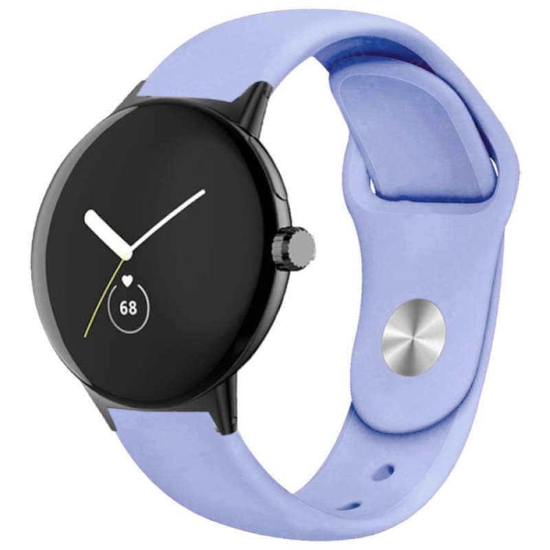 Correa de silicona universal Elegance de 20mm Lavanda para smartwatch - Ítem