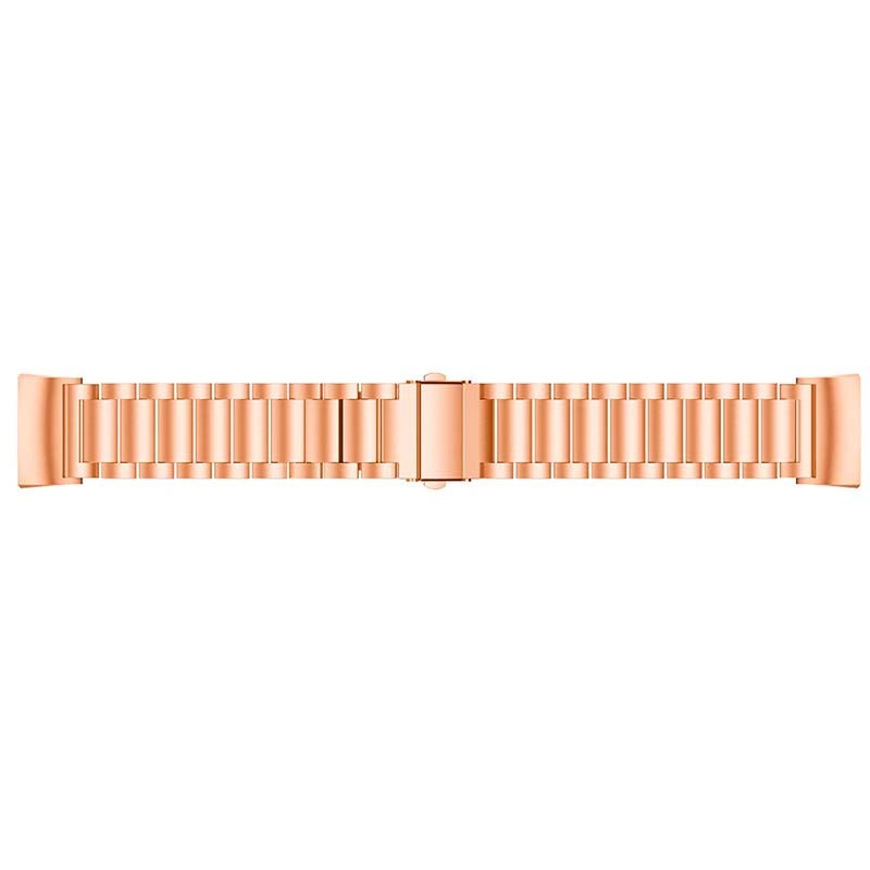Bracelet en métal à maillons rose pour Fitbit Charge 6 - Ítem2