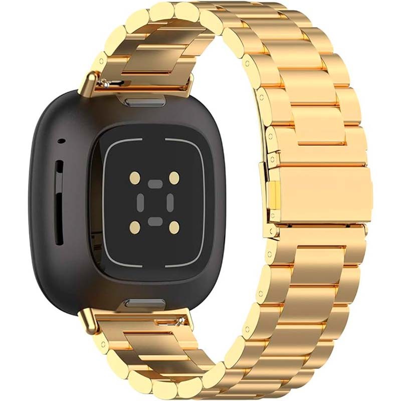 Pulseira metálica de elos dourada para Fitbit Versa 4 - Item1