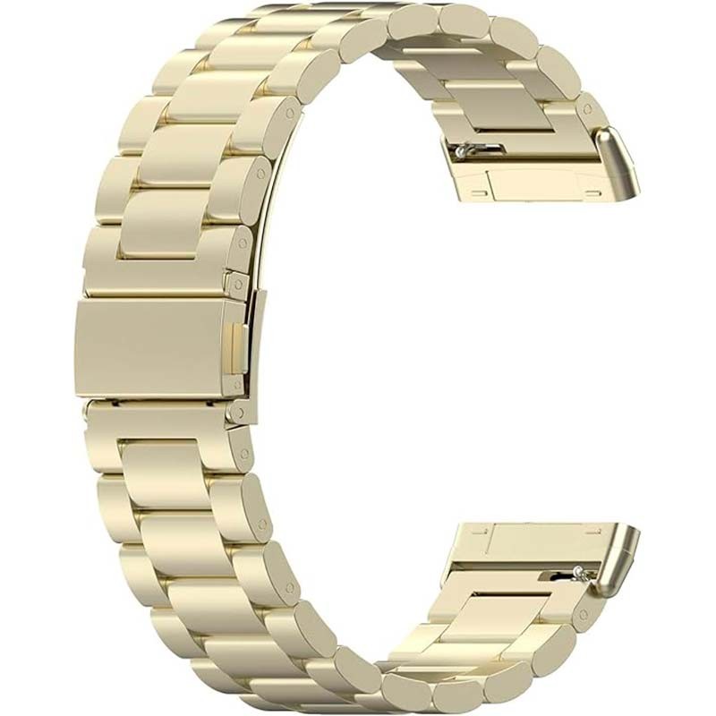 Bracelet en métal à maillons or clair pour Fitbit Versa 4 - Ítem2