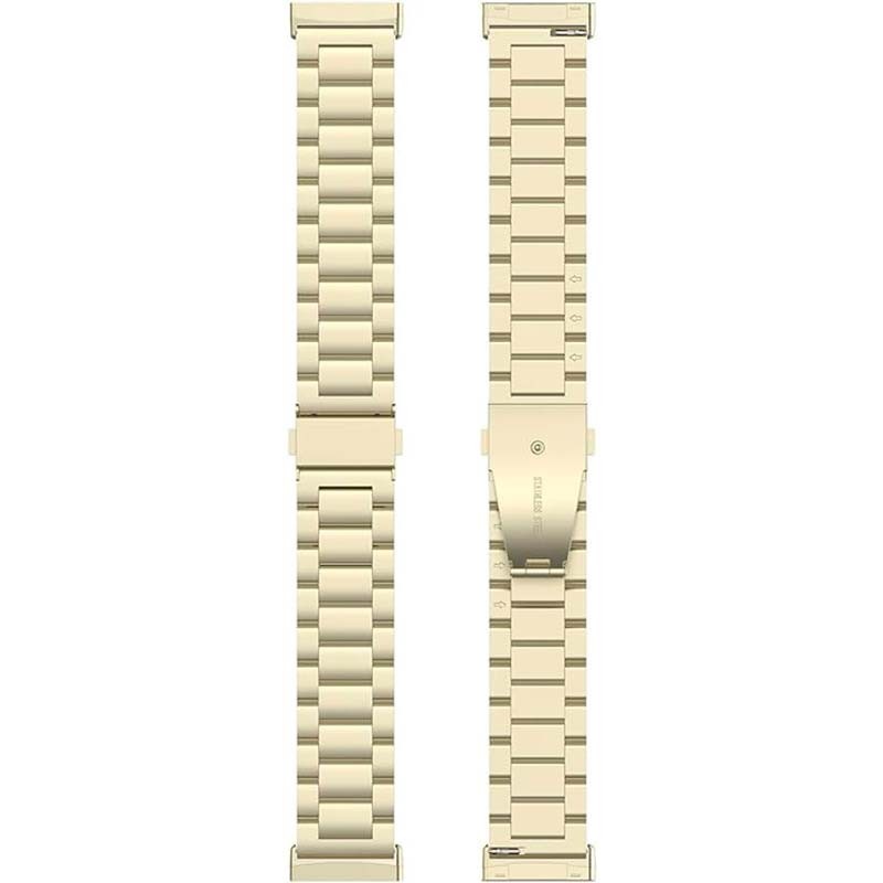 Bracelet en métal à maillons or clair pour Fitbit Versa 4 - Ítem4