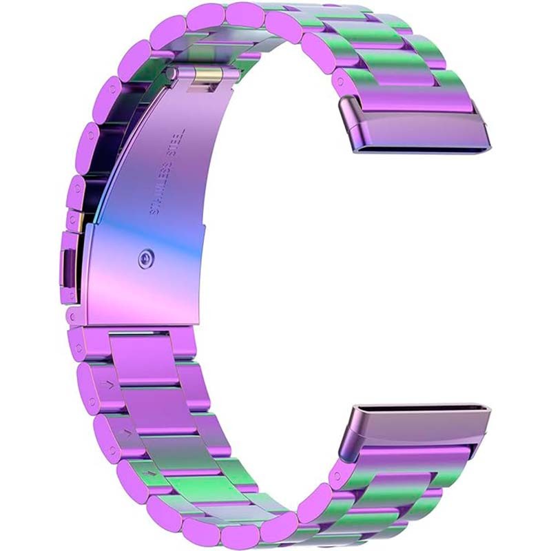 Correa metálica de eslabones multicolor para Fitbit Versa 4 - Ítem3