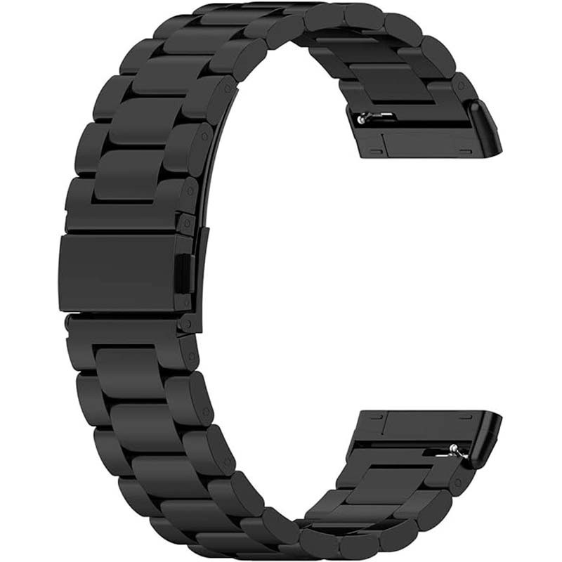 Correa metálica de eslabones negra para Fitbit Versa 4 - Ítem2