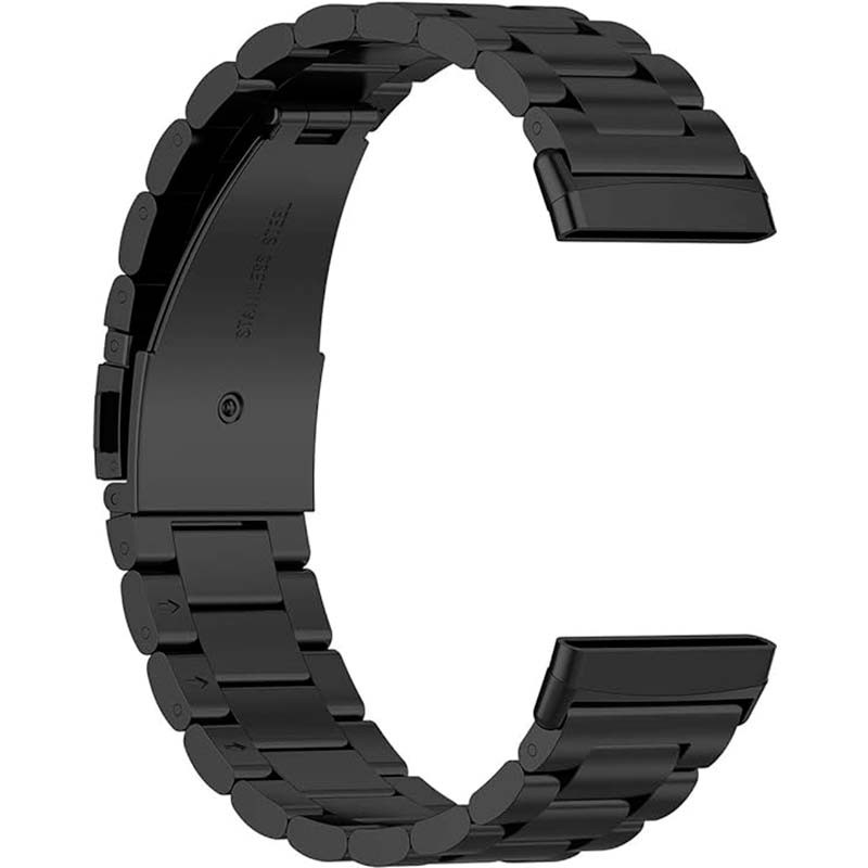 Pulseira metálica de elos preta para Fitbit Versa 4 - Item3