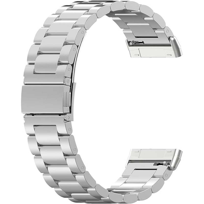 Correa metálica de eslabones plata para Fitbit Versa 4 - Ítem2