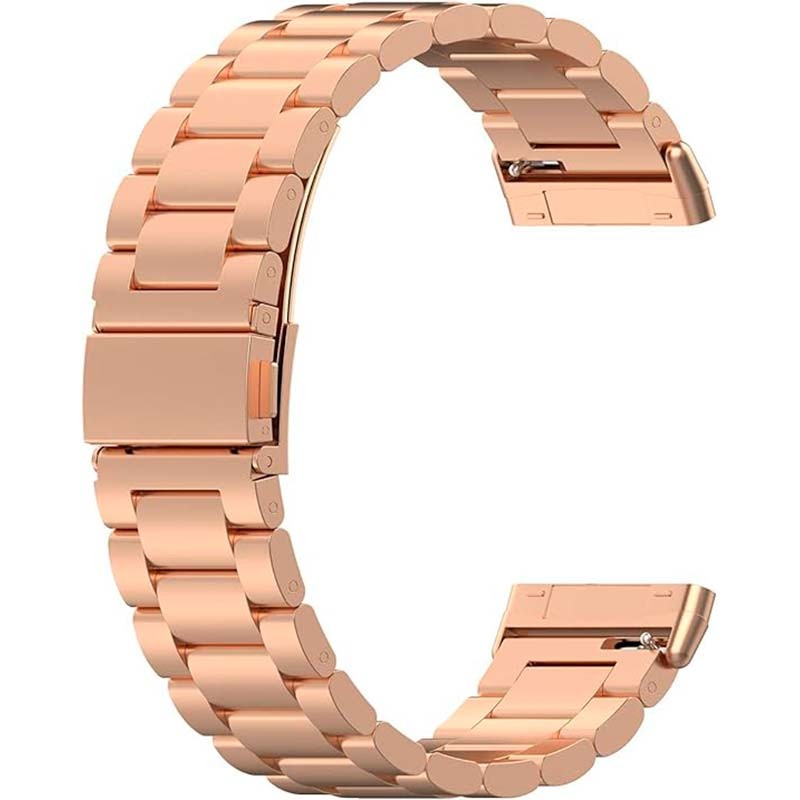 Correa metálica de eslabones rosa para Fitbit Versa 4 - Ítem2