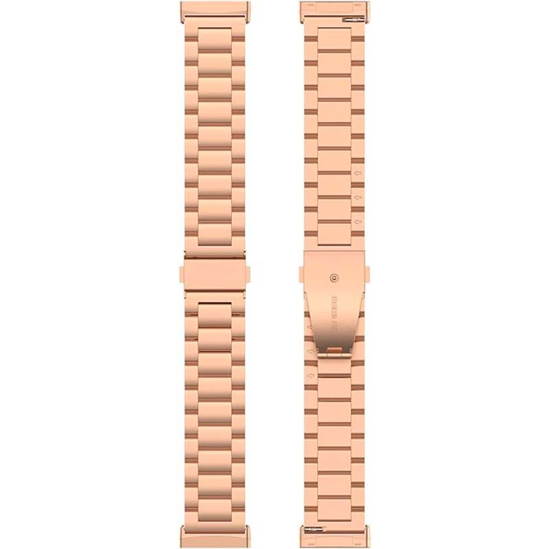 Correa metálica de eslabones rosa para Fitbit Versa 4 - Ítem4