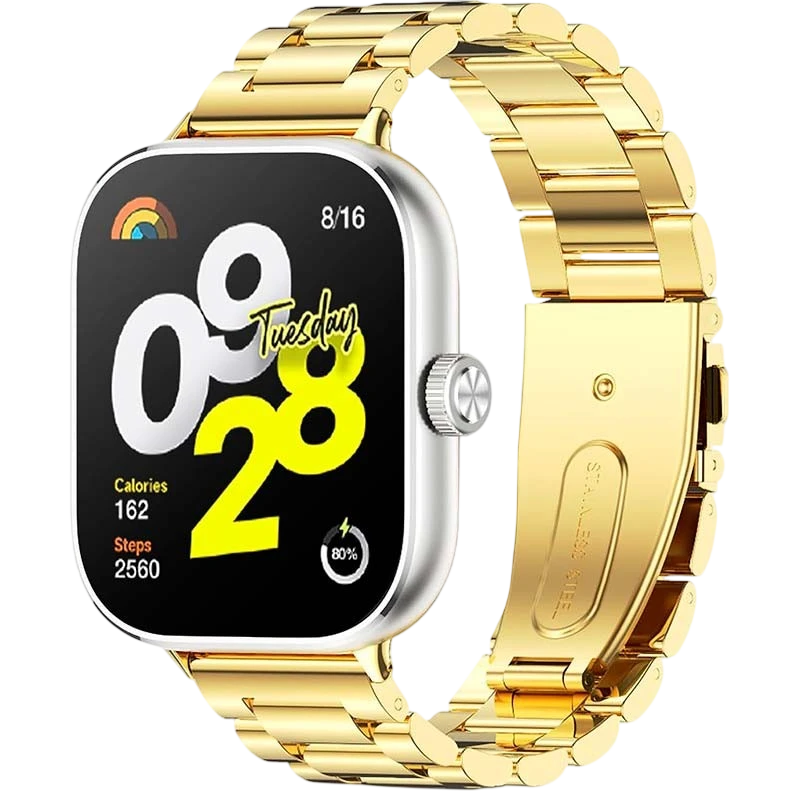 Bracelet Métal Maillons Xiaomi Mi Smart Band 9 Pro / Band 8 Pro / Redmi Watch 4 / Redmi Watch 5 Dorée - Ítem