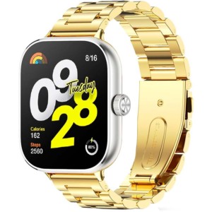 Correa Metal Eslabones Xiaomi Mi Smart Band 9 Pro / Band 8 Pro / Redmi Watch 4 / Redmi Watch 5 Dorado
