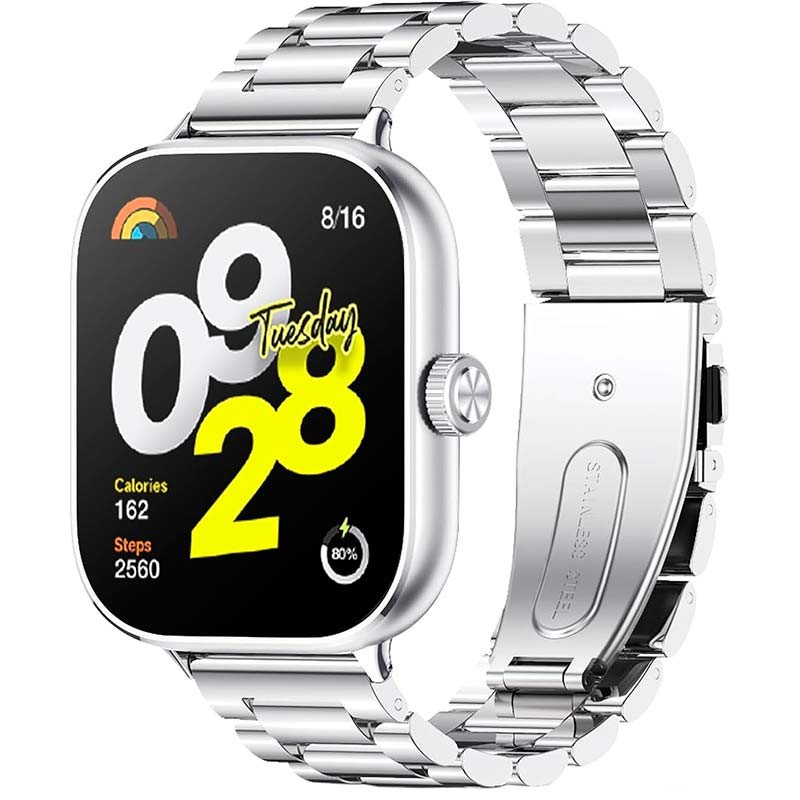 Correa Metal Eslabones Xiaomi Mi Smart Band 9 Pro / Band 8 Pro / Redmi Watch 4 / Redmi Watch 5 Plata - Ítem